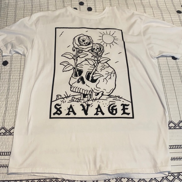 Eighty Eight Other - Savage white graphic tee